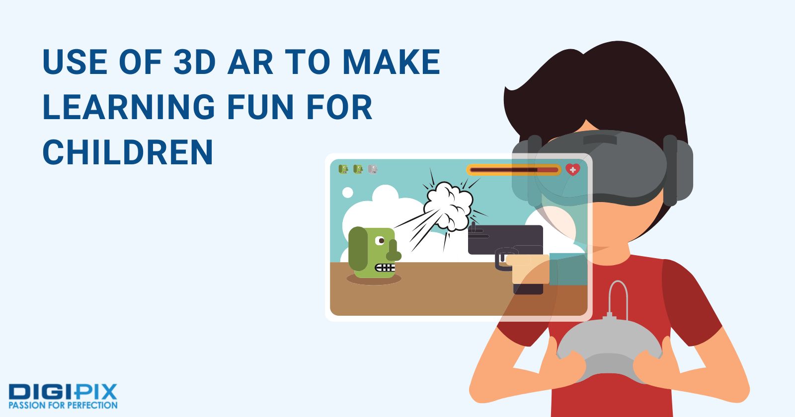 Use of 3D AR to make learning fun for children in classroom