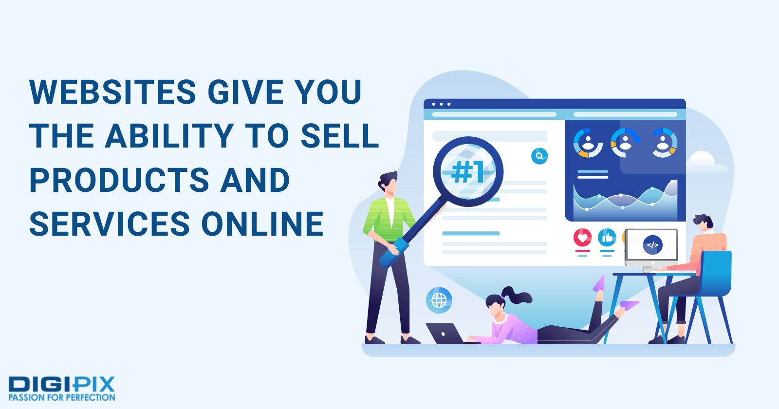 Websites give you complete package to sell showcase and sell your products online
