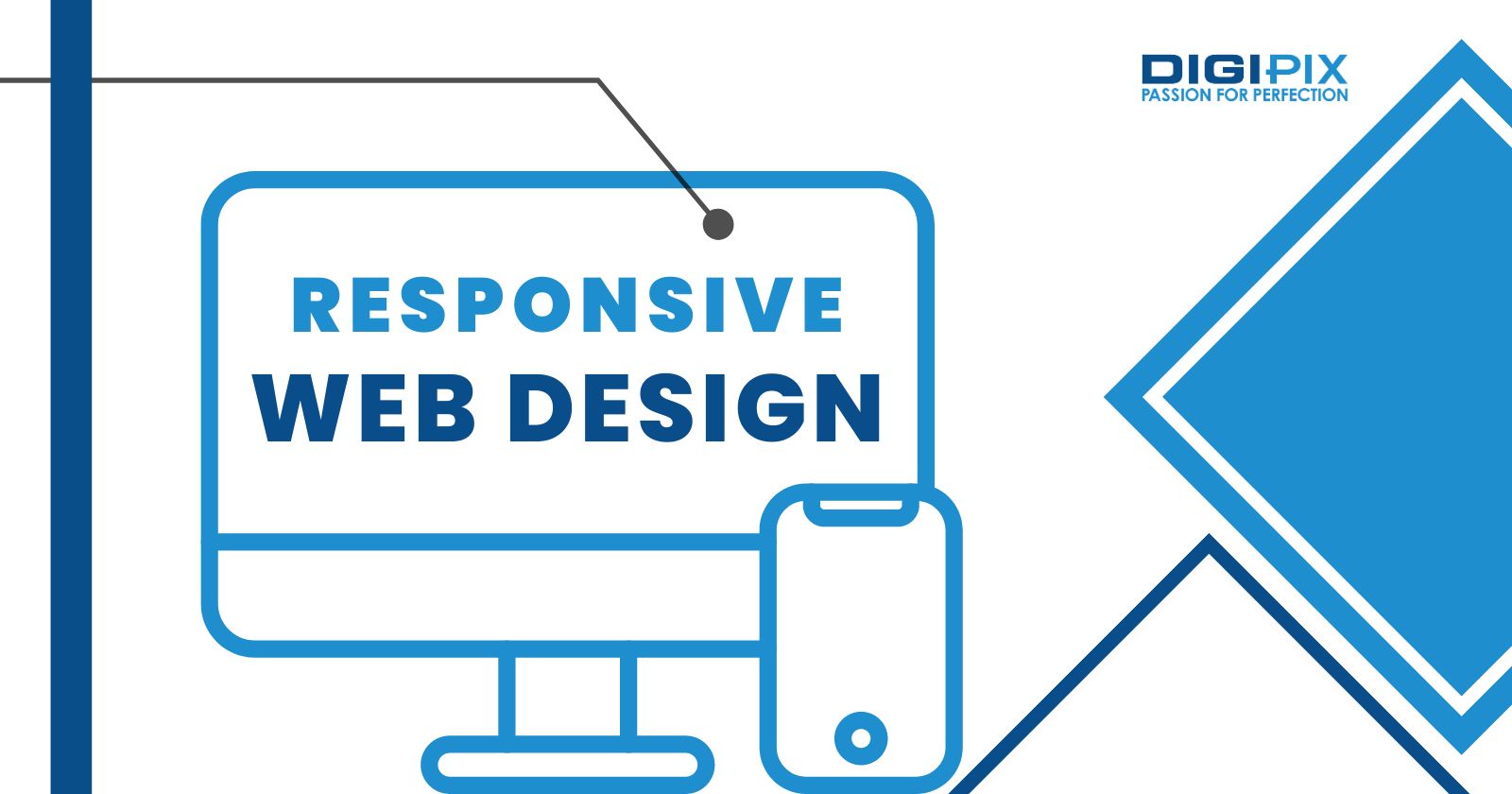 Responsive website design styling shows