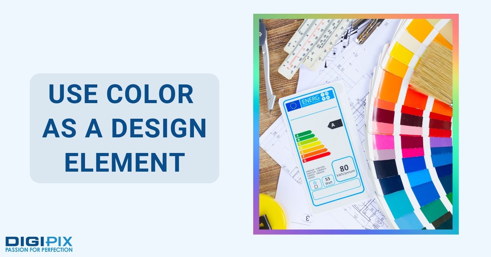 color as a design element in website