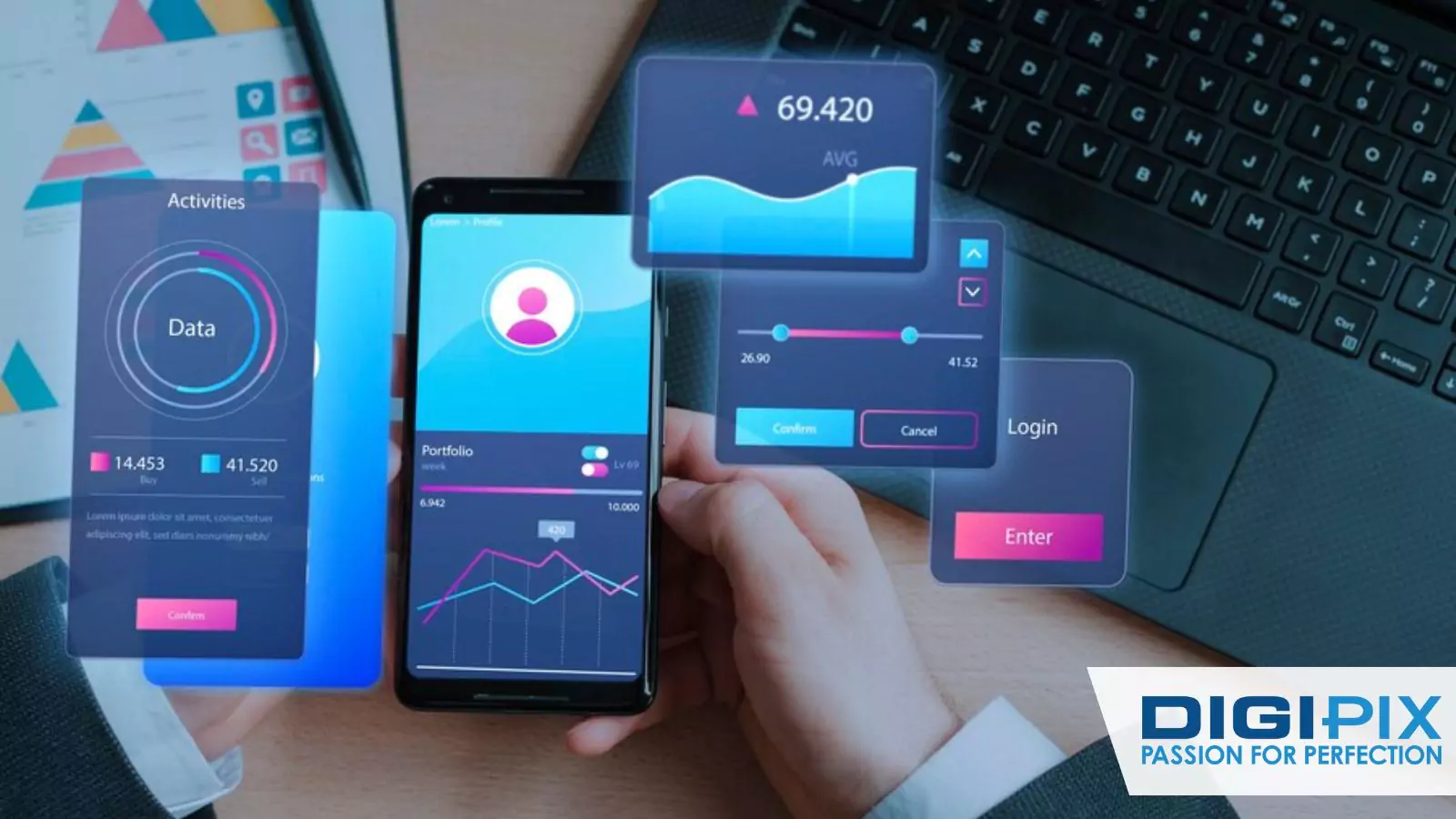 Managing digital data and analytics through mobile technology.